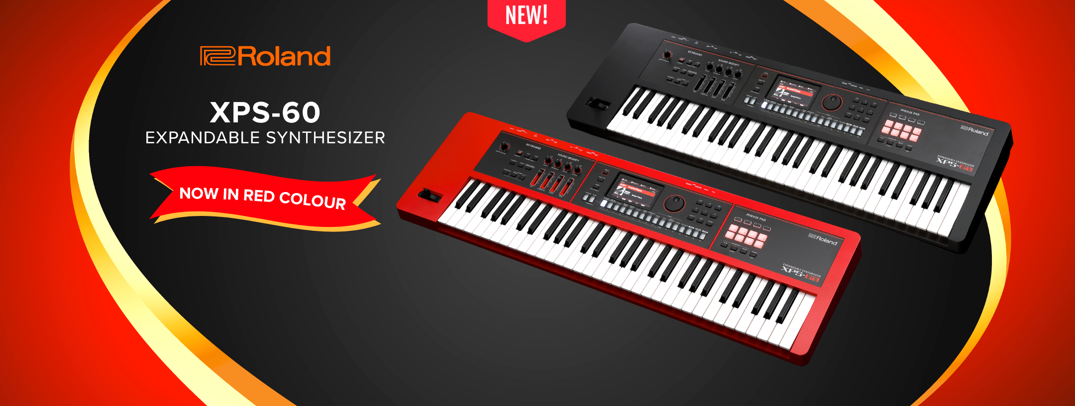 Roland XPS-60-RED XPS-61 Keys Expandable Synthesizer